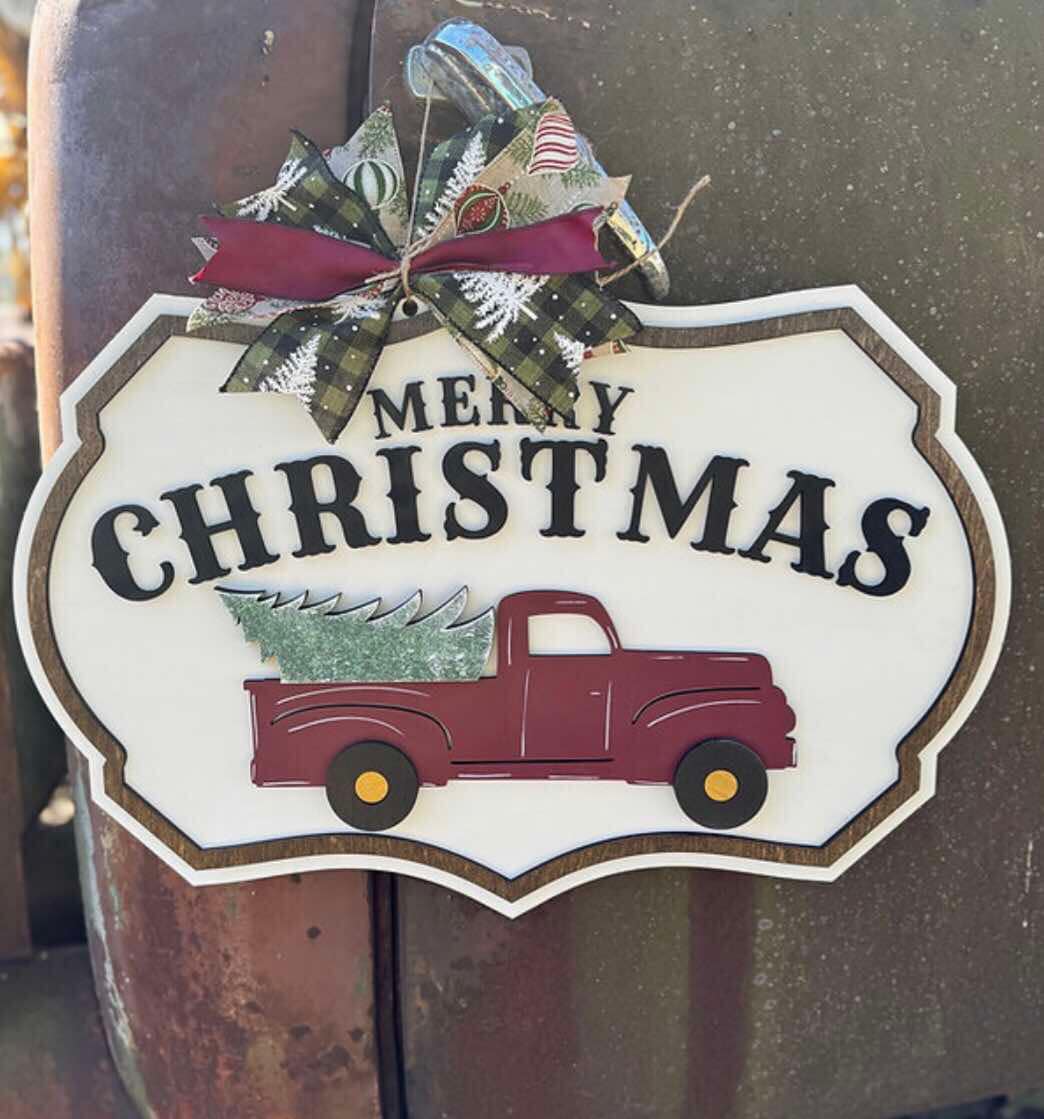 truck merry christmas